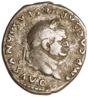 Denarius - Vespasian TR POT X COS VIIII; Ceres obverse image