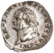 Denarius - Vespasian TR POT X COS VIIII obverse image