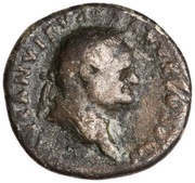 Denarius - Vespasian TR POT X COS VIIII; Victory obverse image
