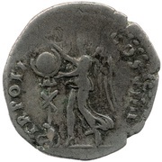 Denarius - Vespasian TR POT X COS VIIII; Victory, Rome, 79 reverse image