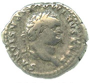 Denarius - Titus TR POT VIII COS VII obverse image