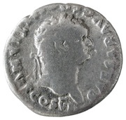 Denarius - Domitian PRINCEPS IVVENTVTIS; Salus obverse image