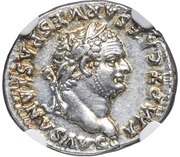 Denarius - Titus TR POT VIII COS VII obverse image