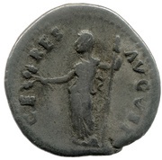 Denarius - Titus CERES AVGVST; Ceres, Rome, 79 reverse image