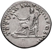Denarius - Titus TR P VIIII IMP XIIII COS VII; Ceres, Rome, 79 reverse image