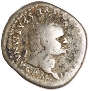 Denarius - Titus TR P VIIII IMP XIIII COS VII P P obverse image