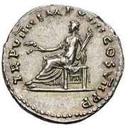Denarius - Titus TR P VIIII IMP XIIII COS VII P P; Ceres, Rome, 79 reverse image