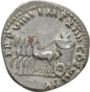 Denarius - Titus TR P VIIII IMP XIIII COS VII P P, Rome, 79 reverse image