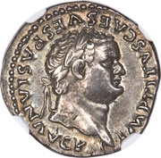 Denarius - Titus TR P VIIII IMP XV COS VII P P; Rome obverse image