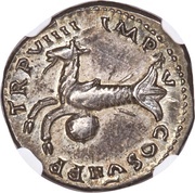 Denarius - Titus TR P VIIII IMP XV COS VII P P; Rome, Rome, 79 reverse image