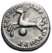 Denarius - Titus TR P VIIII IMP XV COS VII P P, Rome, 79 reverse image