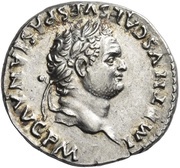 Denarius - Titus TR P VIIII IMP XV COS VII P P obverse image