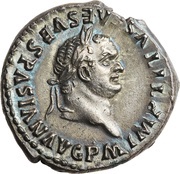 Denarius - Titus TR P IX IMP XV COS VIII P P obverse image
