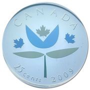 25 Cents - Elizabeth II Thanks!, Canada, 2009 reverse image