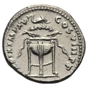 Denarius - Titus TR P IX IMP XV COS VIII P P, Rome, 80 reverse image