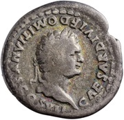 Denarius - Domitian PRINCEPS IVVENTVTIS; Salus obverse image