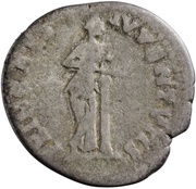 Denarius - Domitian PRINCEPS IVVENTVTIS; Salus, Rome, 80-81 reverse image