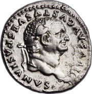 Denarius - Vespasian obverse image