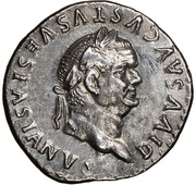 Denarius - Vespasian EX obverse image