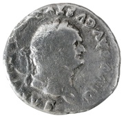 Denarius - Vespasian EX S C; Victory and Judaea obverse image