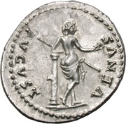Denarius - Julia Titi VENVS AVGVST; Venus, Rome, 80-81 reverse image