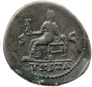 Denarius - Julia Titi VESTA S C; Vesta, Rome, 80-81 reverse image