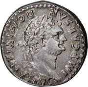 Denarius - Domitian TR P IX IMP XV COS VIII P P obverse image