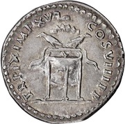 Denarius - Domitian TR P IX IMP XV COS VIII P P, Rome, 81 reverse image