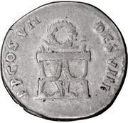 Denarius - Domitian P P COS VII DES VIII, Rome, 81 reverse image