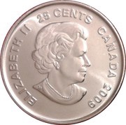 25 Cents - Elizabeth II Cindy Klassen; colored obverse image