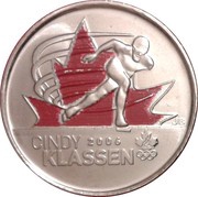 25 Cents - Elizabeth II Cindy Klassen; colored, Canada, 2009 reverse image