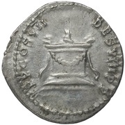 Denarius - Domitian TR P COS VII DES VIII P P, Rome, 81 reverse image