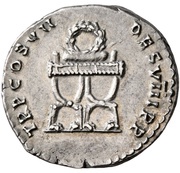Denarius - Domitian TR P COS VII DES VIII P P, Rome, 81 reverse image
