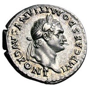 Denarius - Domitian TR P COS VII DES VIII P P; Minerva obverse image