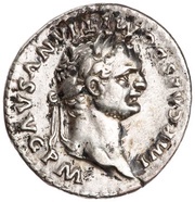 Denarius - Domitian TR P COS VII DES VIII P P; Minerva obverse image