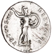 Denarius - Domitian TR P COS VII DES VIII P P; Minerva, Rome, 81 reverse image