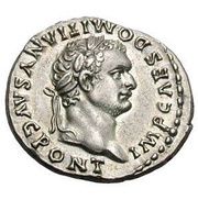 Denarius - Domitian TR P COS VII DES VIII P P; Minerva and Victory obverse image