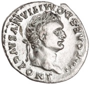 Denarius - Domitian TR P COS VII DES VIII P P; Minerva and Victory obverse image