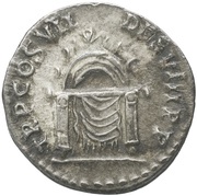 Denarius - Domitian TR P COS VII DES VIII P P, Rome, 81 reverse image