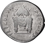 Denarius - Domitian TR P COS VII DES VIII P P, Rome, 81 reverse image