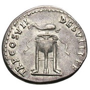 Denarius - Domitian TR P COS VII DES VIII P P, Rome, 81 reverse image