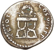 Denarius - Domitian TR POT COS VIII P P, Rome, 82 reverse image