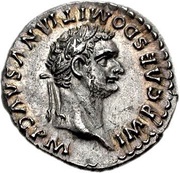 Denarius - Domitian TR POT COS VIII P P; Minerva obverse image