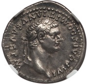 Denarius - Domitian TR POT IMP II COS VIII DES VIIII P P; Fortuna obverse image