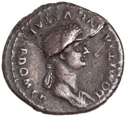 Denarius - Domitia DIVVS CAESAR IMP DOMITIANI F obverse image