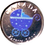 25 Cents - Elizabeth II Baby, Canada, 2010 reverse image