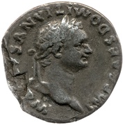 Denarius - Domitian TR POT COS VIIII P P; Minerva obverse image