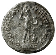 Denarius - Domitian TR POT II COS VIIII DES X P P; Minerva, Rome, 83 reverse image