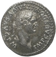 Denarius - Domitian TR POT II COS VIIII DES X P P; Minerva obverse image