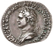Denarius - Domitian P M TR POT III IMP V COS X P P; Minerva obverse image
